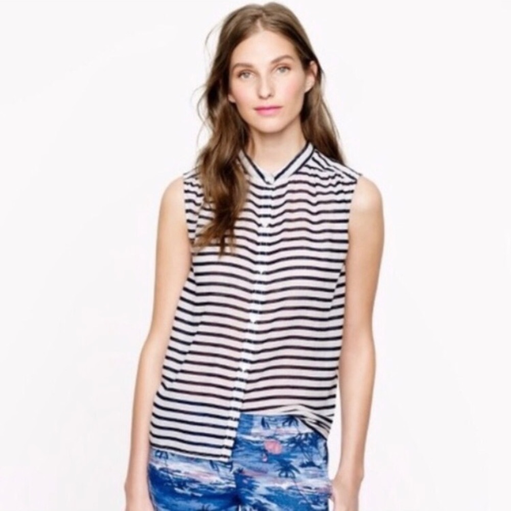 J. Crew Sleeveless Blouse